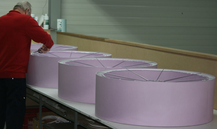 Grote lampenkappen op maat gemaakt